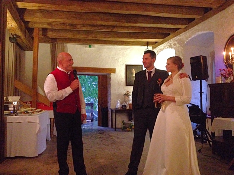 The father of the bride making a speech